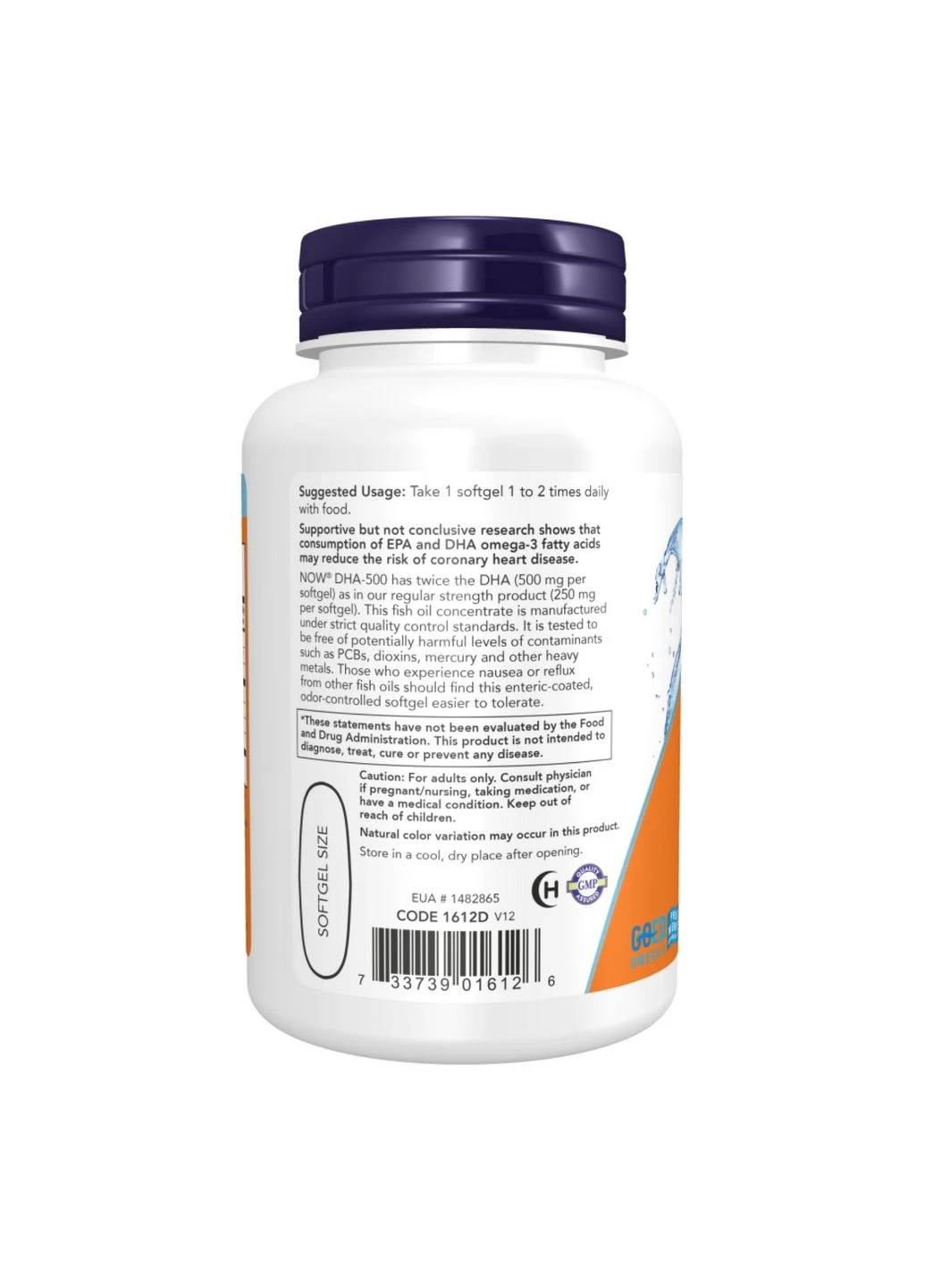 Пищевая добавка DHA 500mg - 180 sgels Now Foods (296191013)