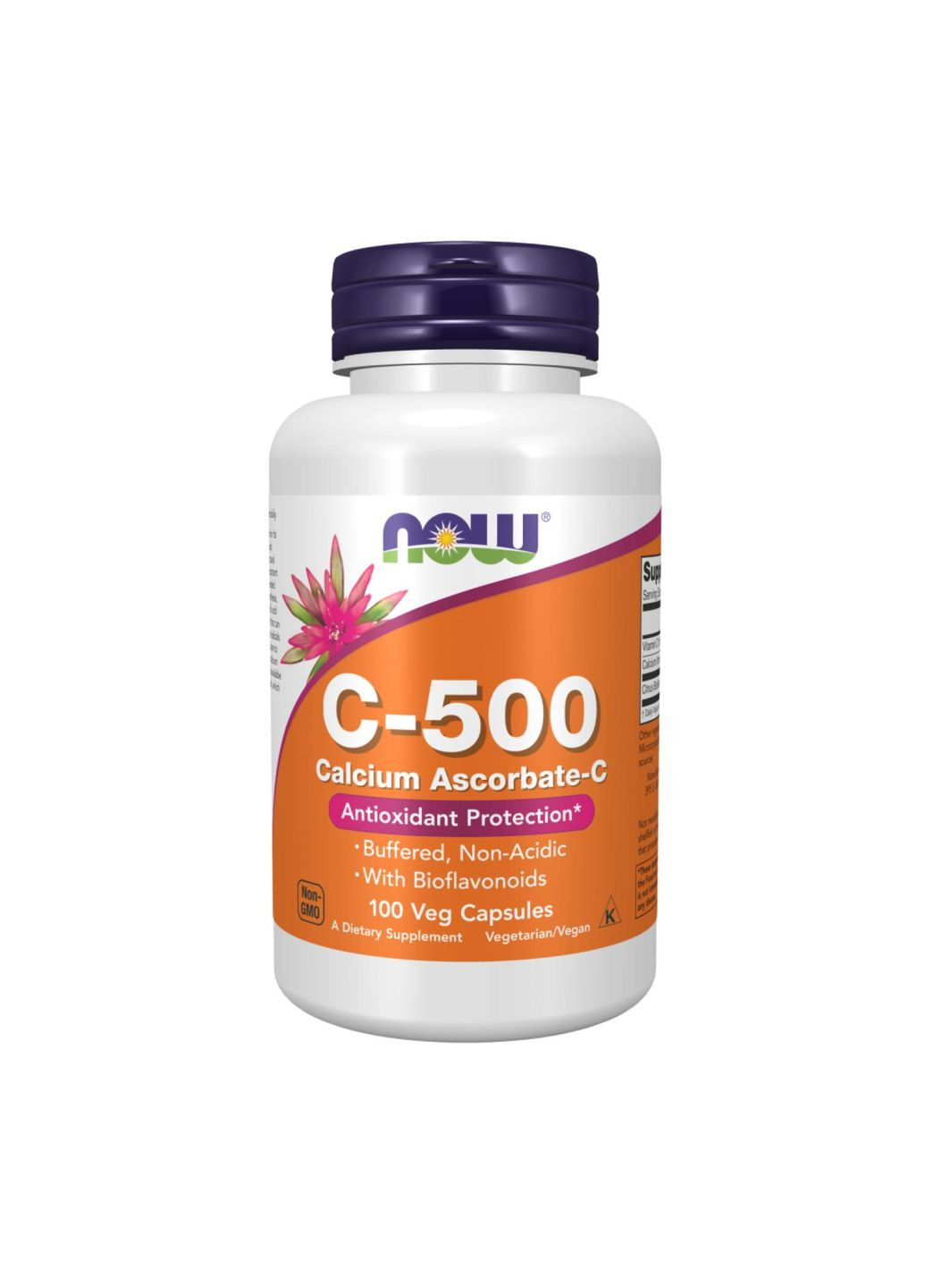 Вітамін С-500 Аскорбат Кальція-С Vitamin C-500 Calcium Ascorbate 100 капсул Now Foods (346086536)
