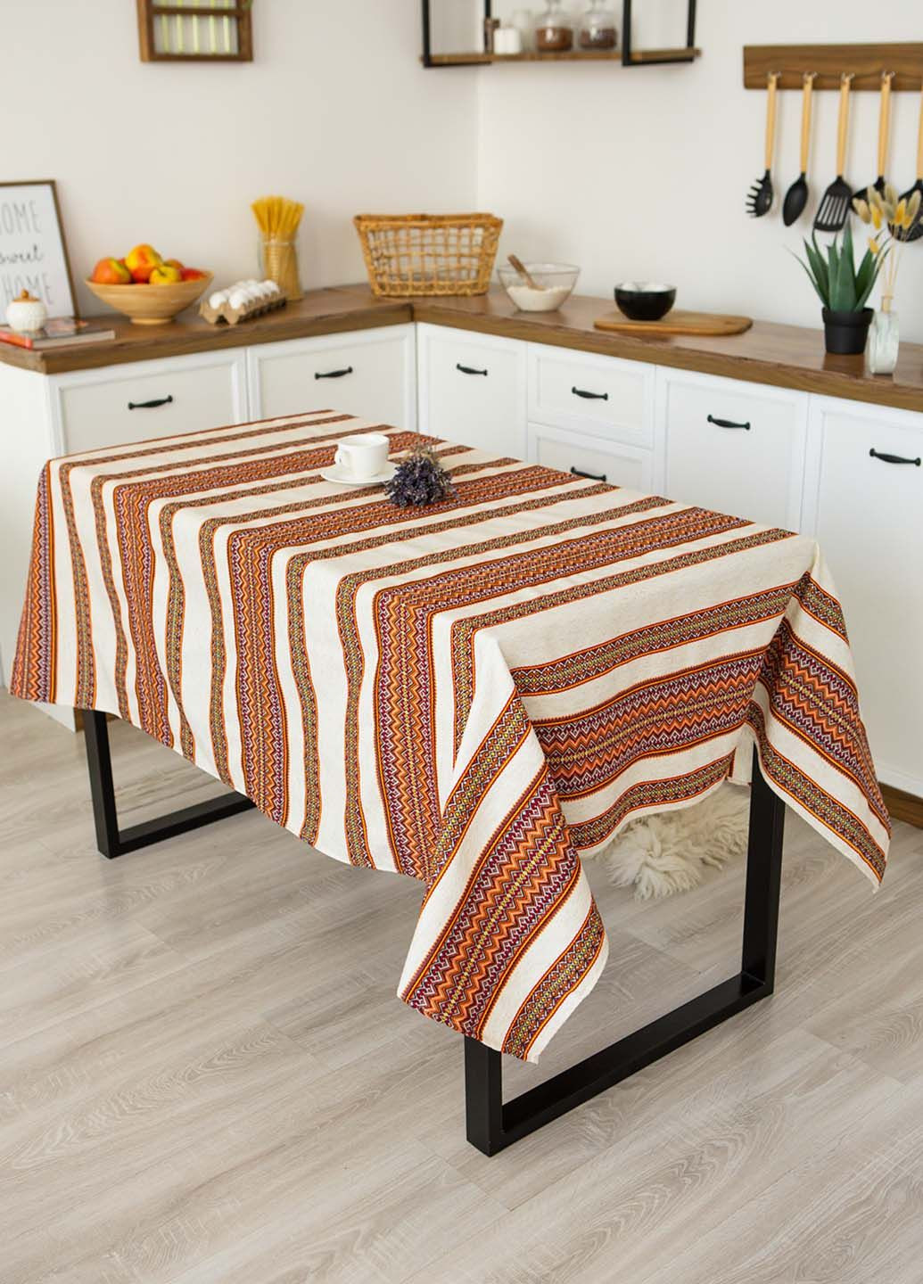 Скатерть вышитая с украинским орнаментом 1.2м х 1.5м (рнд11812) Homedec - (297082871)