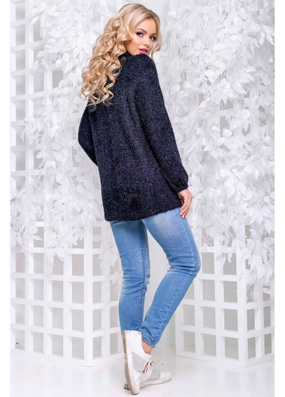 Синий зимний свитер 1046.2841 Seventeen