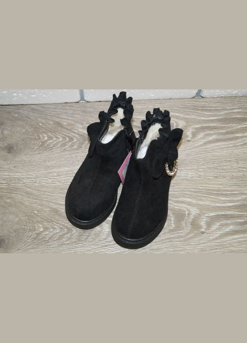 Зимові черевики для дівчинки чорні Lilin (291876867)