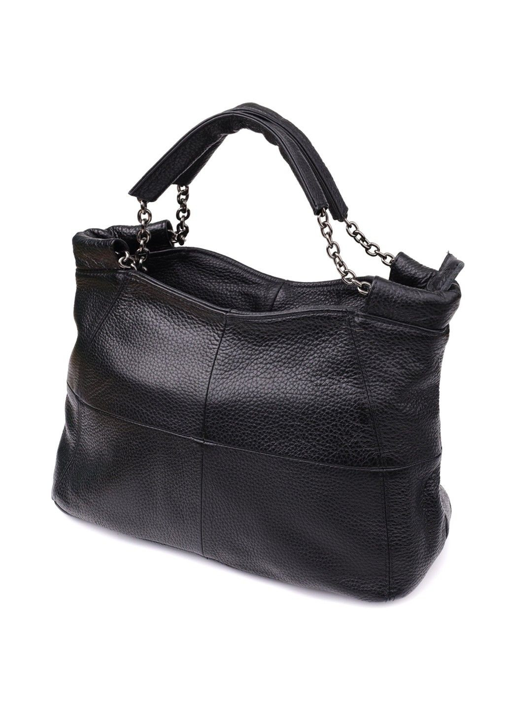 Зручна повсякденна сумка з натуральної шкіри для жінок 22992 Чорний Vintage (357495047)