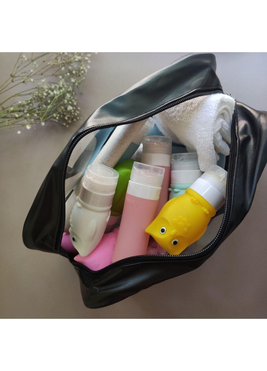 Дорожная прозрачная сумка 30*20*10см для косметики или туалетных принадлежностей No Brand (369394883)