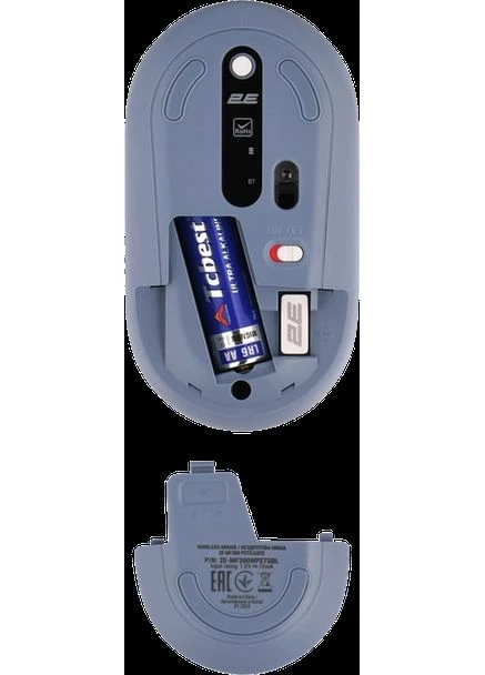 Мышь беспроводная MF300 Pets: Cats Bluetooth/Wireless Blue (-MF300WPETSBL) 2E (361853357)