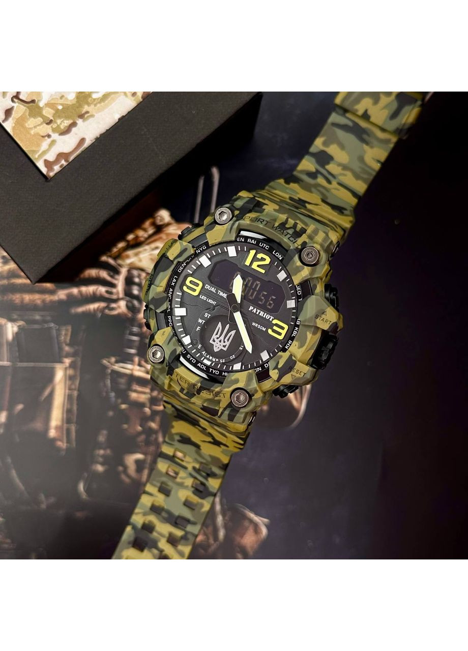 Наручний годинник з камуфляжем для чоловіків електронні кварцові з функціями будильника та таймера ProDobro (367265677)