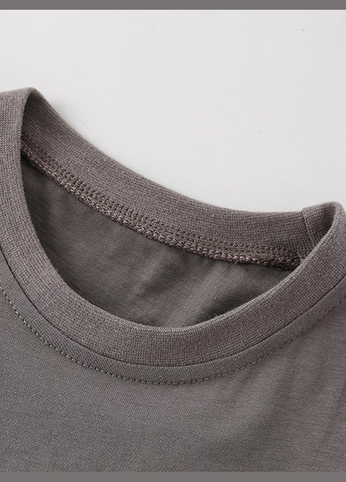 Темно-серая детская футболка для мальчика 10027 серый Malwee