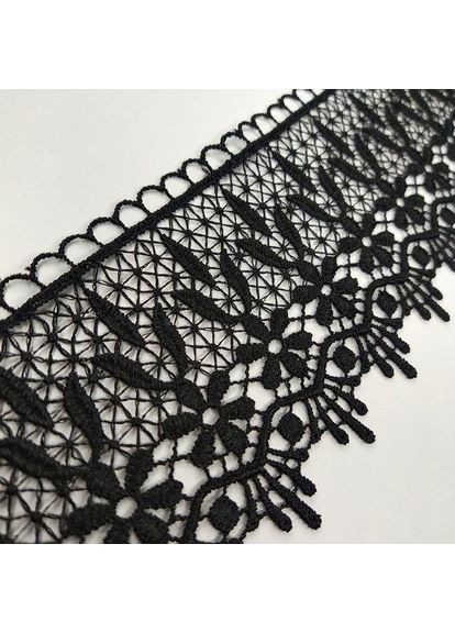 Кружево макраме 9см (20 м) Цвет черный (24-H13115-4) Plus-plus (352749274)