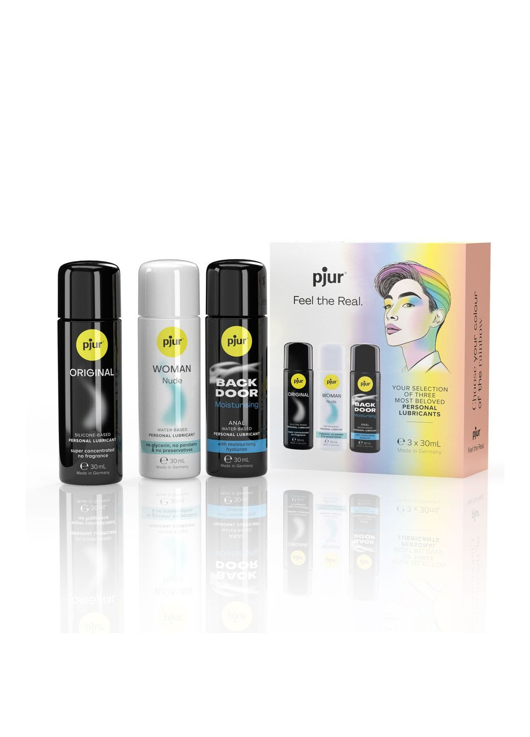Набор лубрикантов Pride Box 3х30 мл, 2 смазки на водной основе и 1 на силиконовой. Pjur (369952187)