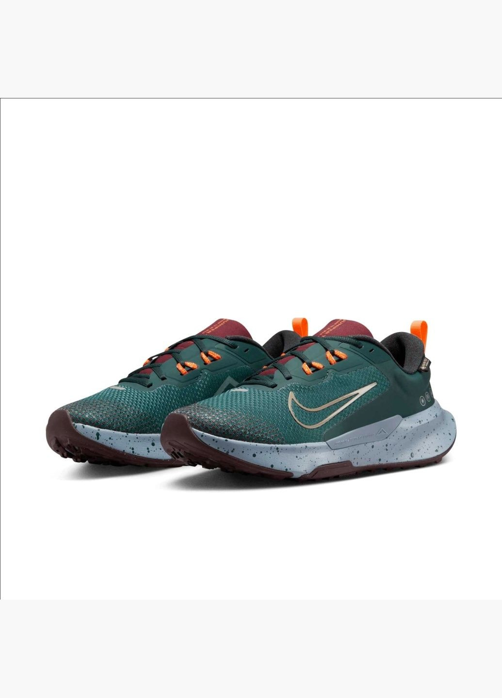 Бірюзові кросівки чоловічі juniper trail 2 gore-tex turquoise fb2067-300 Nike