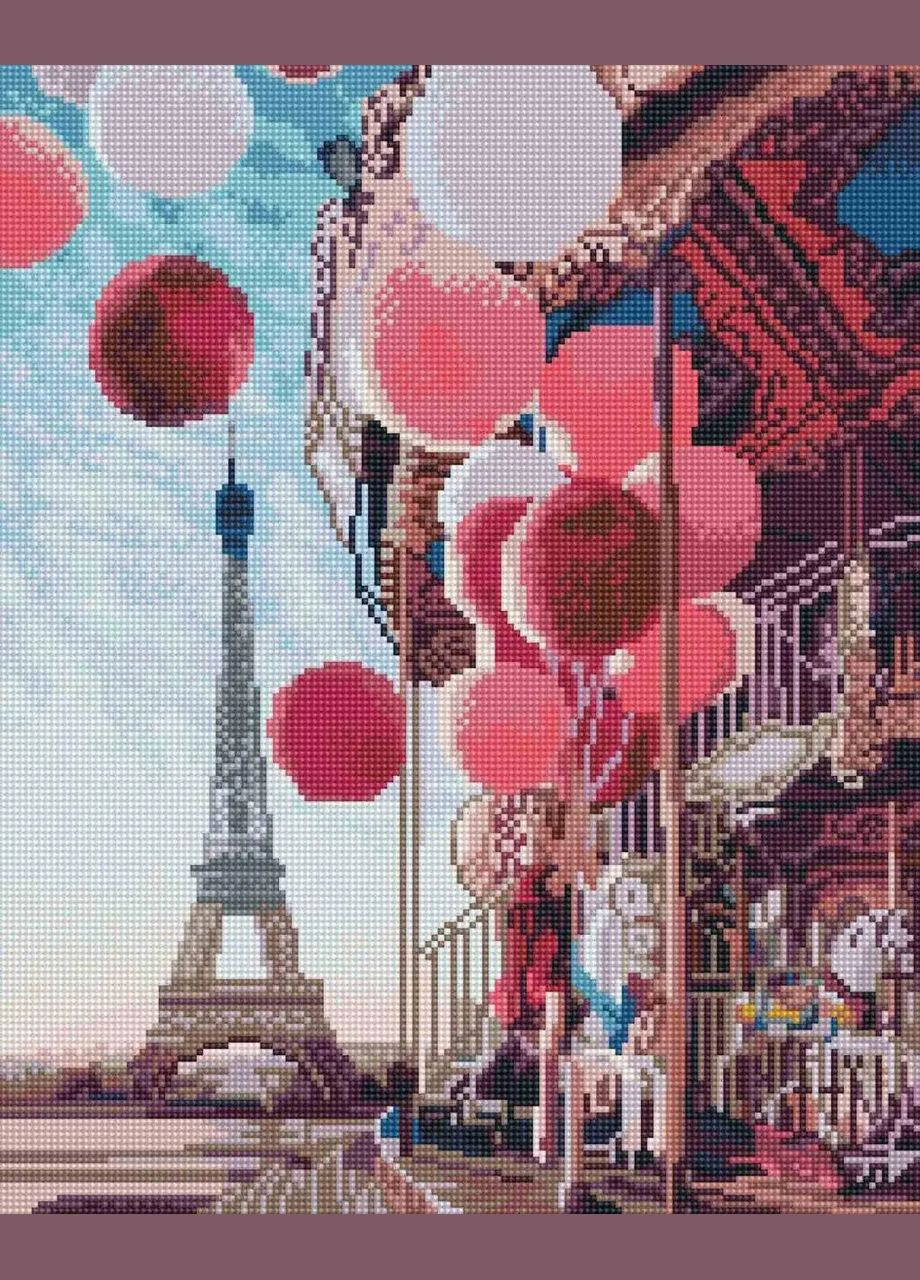 Алмазная мозаика Воздушные шарики и Париж 40х50 см SP082 ColorArt (289370673)