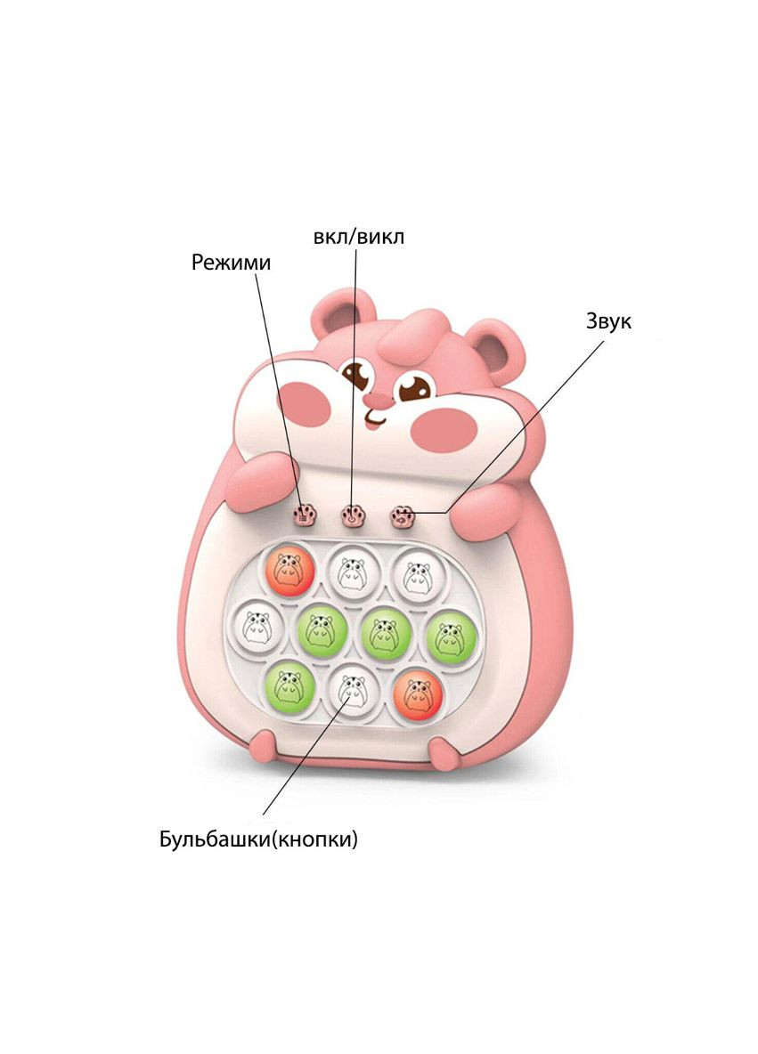 Электронная приставка консоль Quick Push Game приставка игры Pop It Антистресс-тек ток игрушка 999 уровней No Brand (365720962)