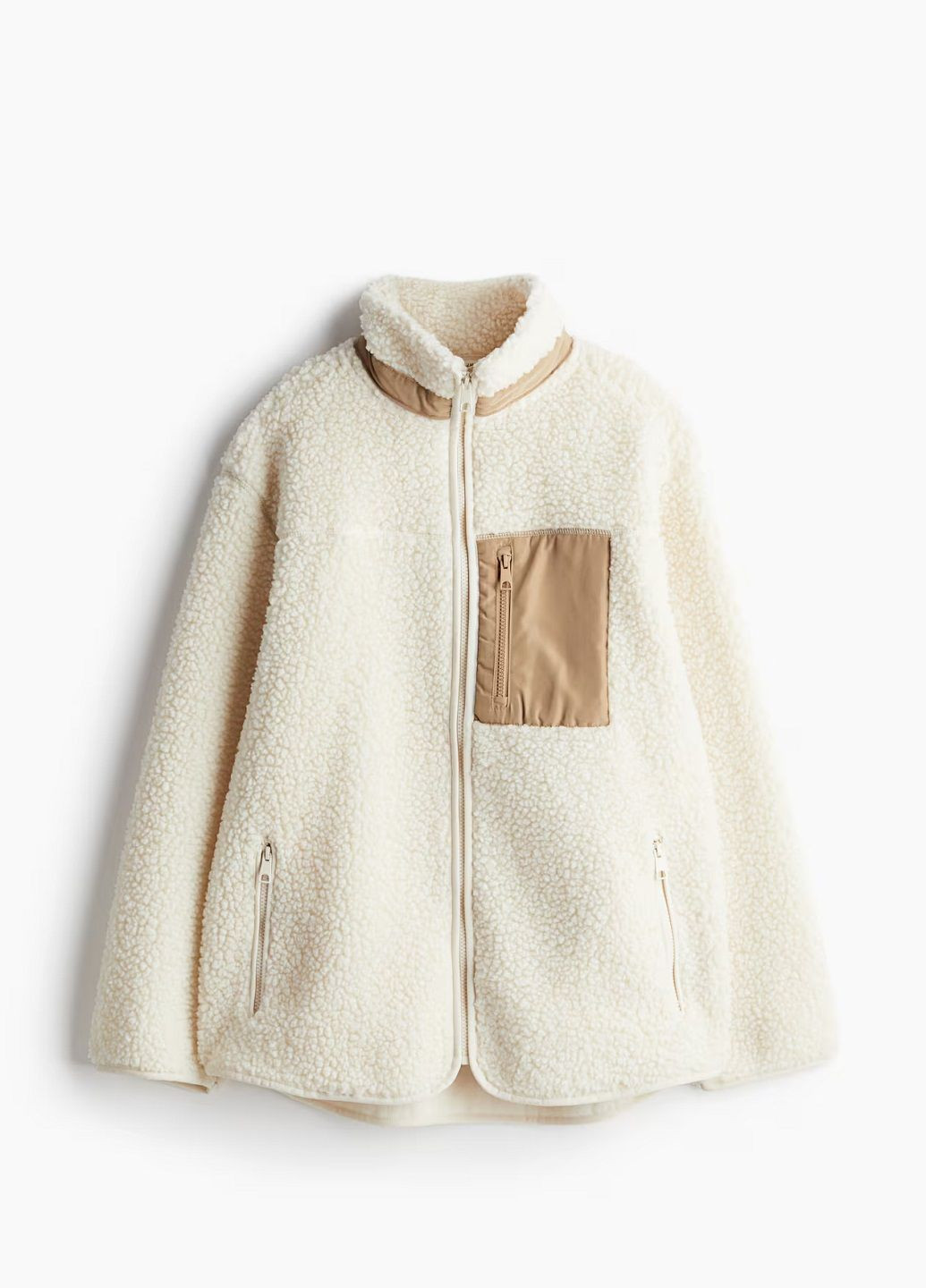 Молочная демисезонная куртка H&M