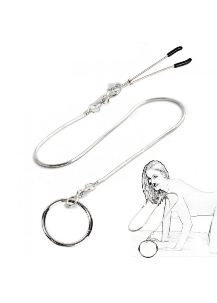 Затискачі для носа з повідцем Nose Traction Toy Bdsm4u (401890250)