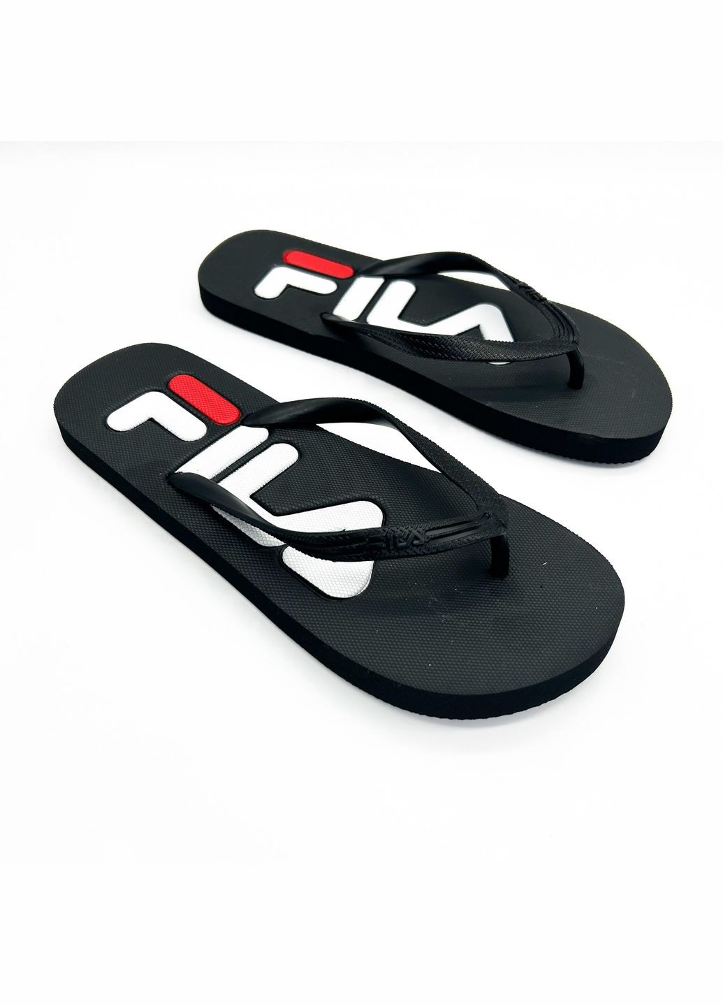 Черные вьетнамки/сланцы (р) резина 0-1-1-ffw-0005 Fila