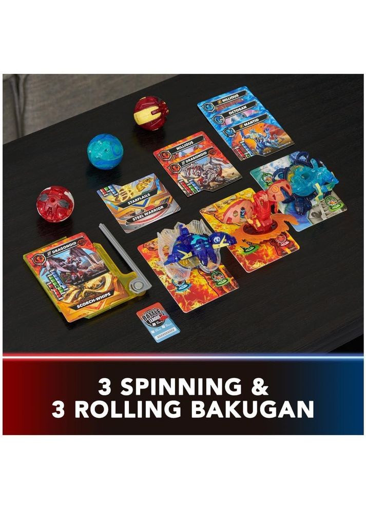 Bakugan Ultimate 6-Pack Special Attack Dragonoids Оригинал Бакуган Набор из 6 бакуганов Специальная атака Spin Master (365251626)
