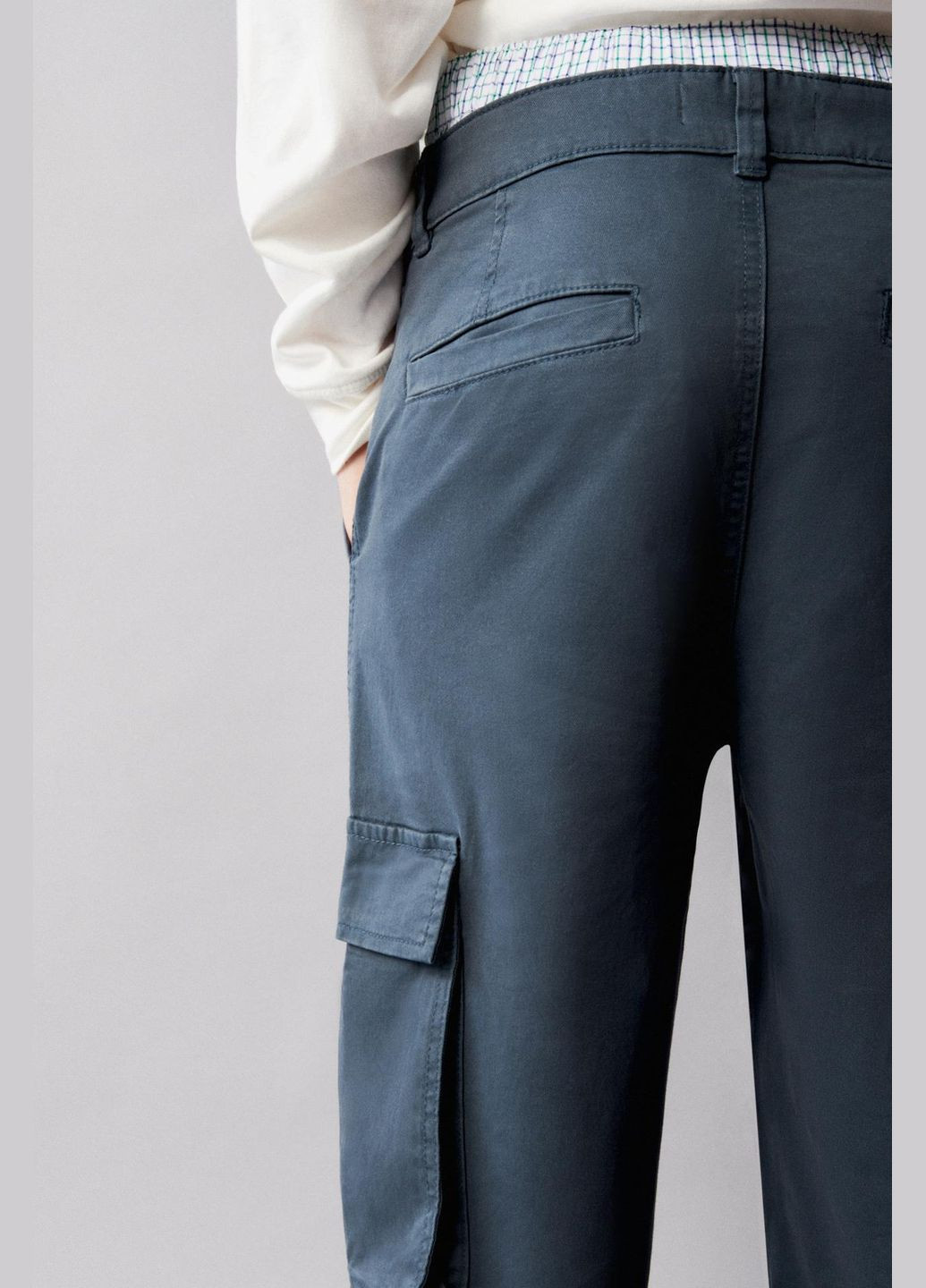 Підліткові штани-карго для хлопчика 9959/680 Сталевий Zara (293343999)