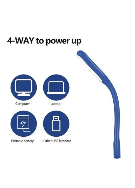 Гибкая USB LED-лампа для ноутбука, повербанка, фонарик для чтения, разные цвета Po Fanu (368833479)