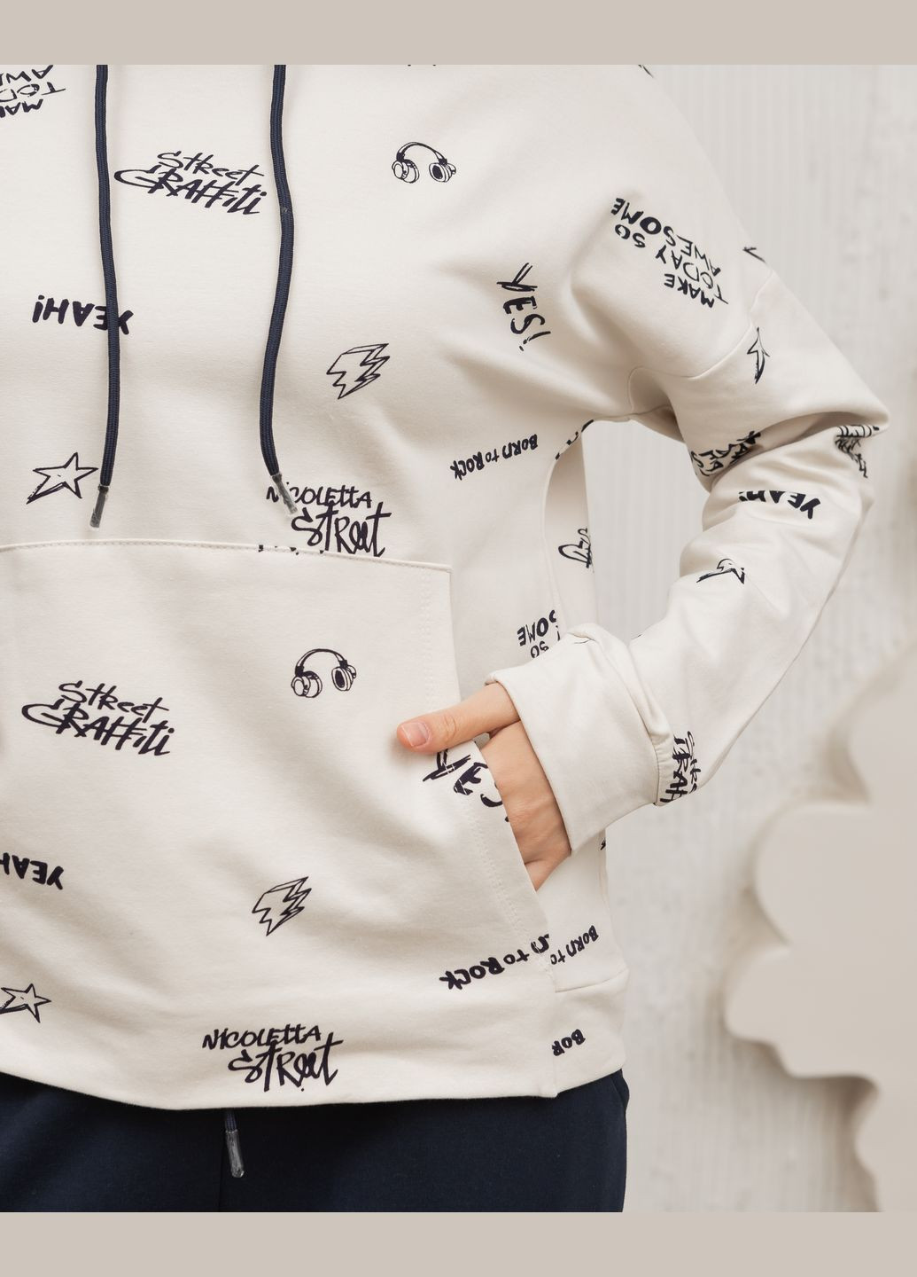 Теплий спортивний костюм худий з капюшоном Nicoletta (317356136)