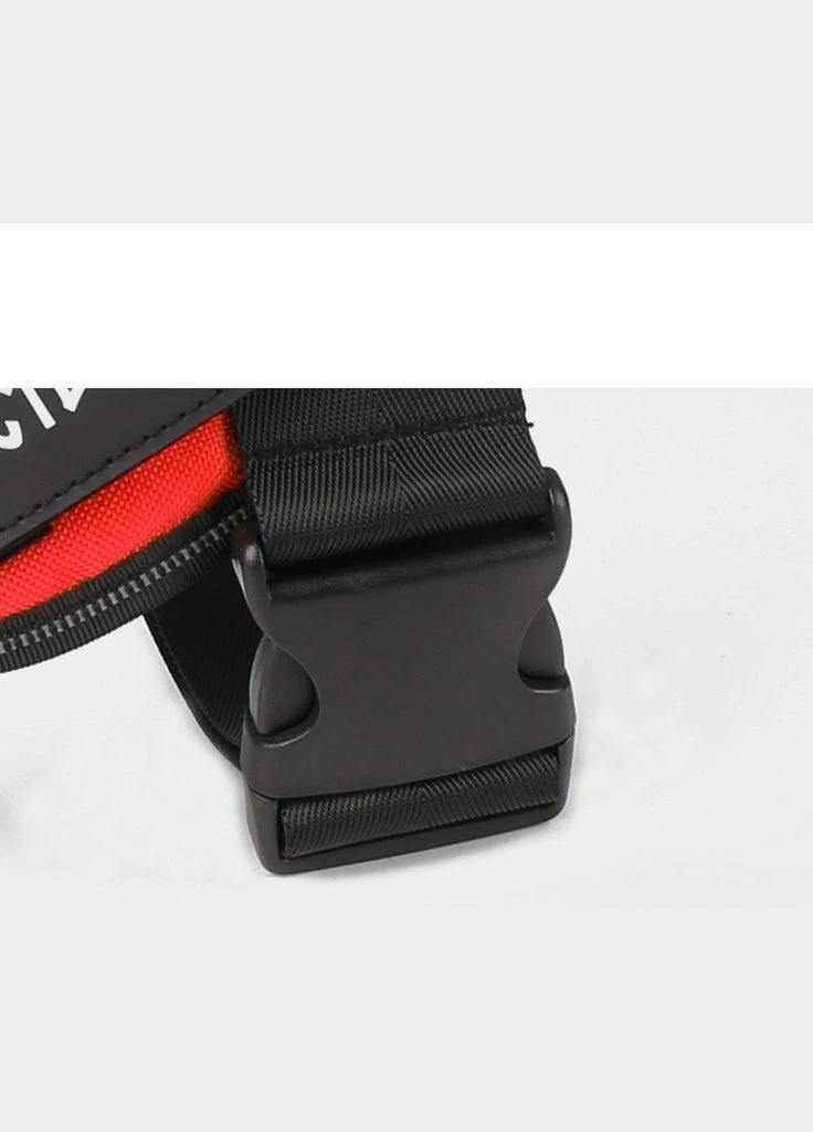 Шлея для котов и кошек усиленая Pet Style "Service Dog" Черная XL No Brand - (323232072)