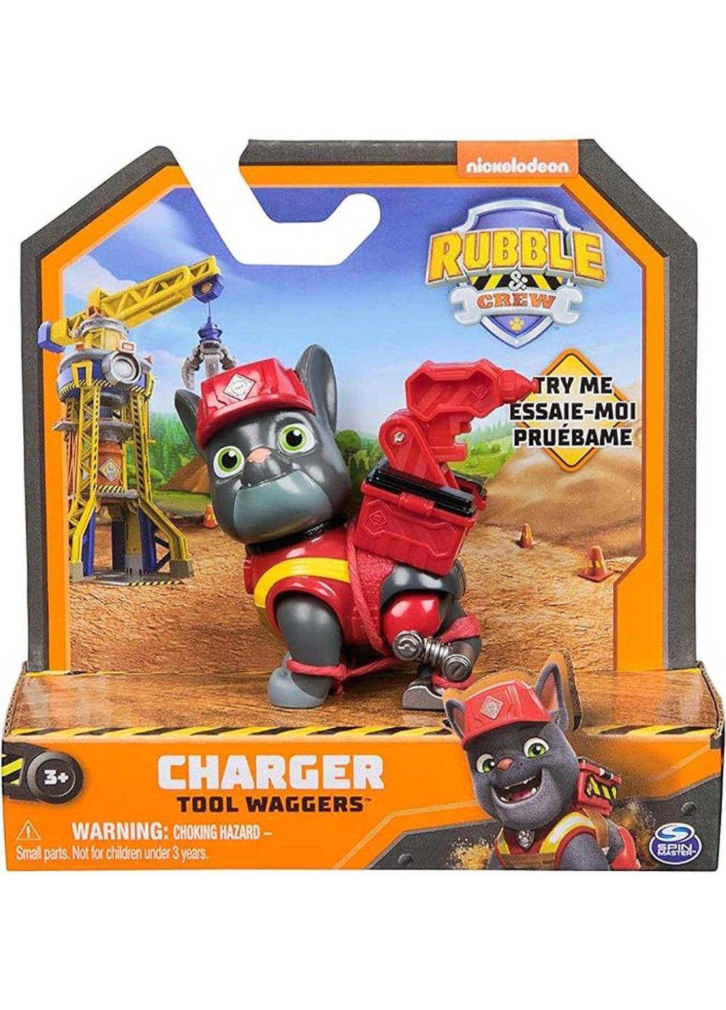 Кремез и команда: коллекционная фигурка щенка Заряд с механической функцией Rubble&Crew (333708018)