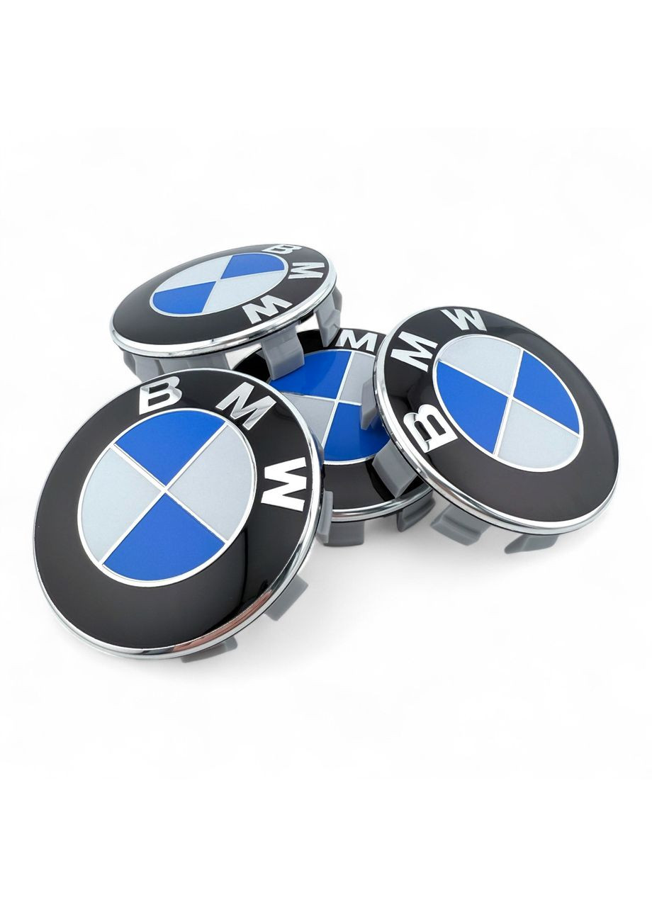 Колпачок в диски БМВ заглушка для дисков 68/65 мм. синий белый логотип комплект 4 шт. BMW (354698549)