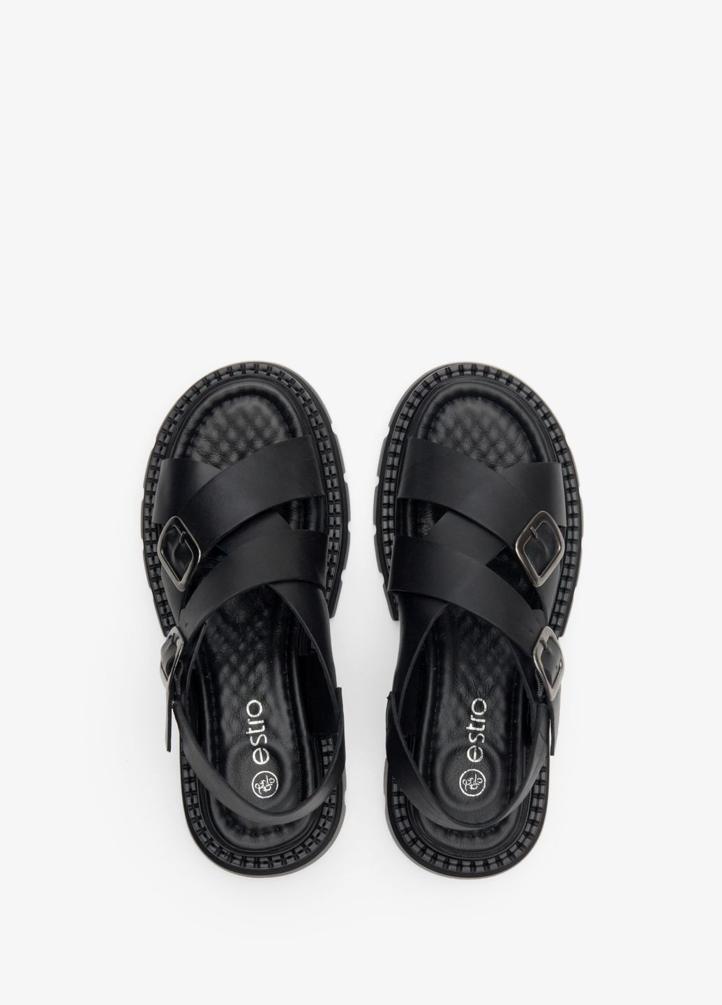 Сандалі, колір чорний Estro (299775750)