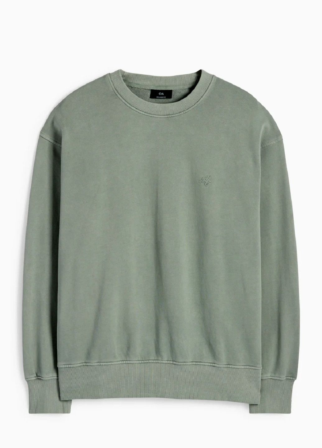 Зеленый свитшот C&A надпись (361675909)