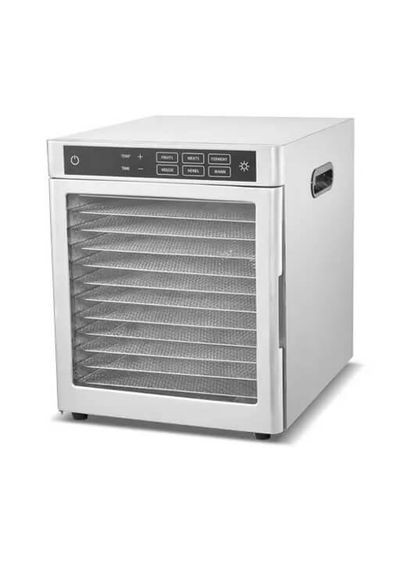 Дегидратор бытовой DH-12F-SS нержавеющая сталь (12 лотков 30*28 см) Tekhniko (338216104)