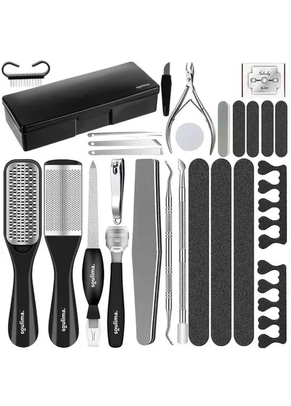 Педикюрний комплект набір у футлярі коробі для догляду за ногами для домашнього салонного використання 31 елемент (478453-Prob) Unbranded (306582030)