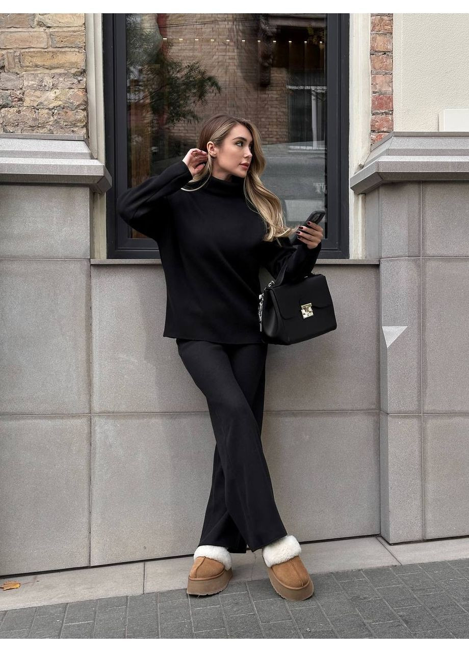 Костюм турецька вʼязка не кашлатиться,не линяє,штани з високою посадкою та кофта Україна (364088167)