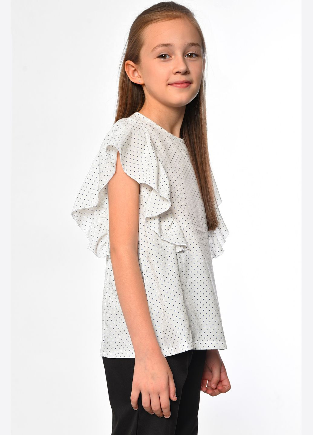 Блуза дитяча для дівчинки білого кольору Let's Shop (297948907)