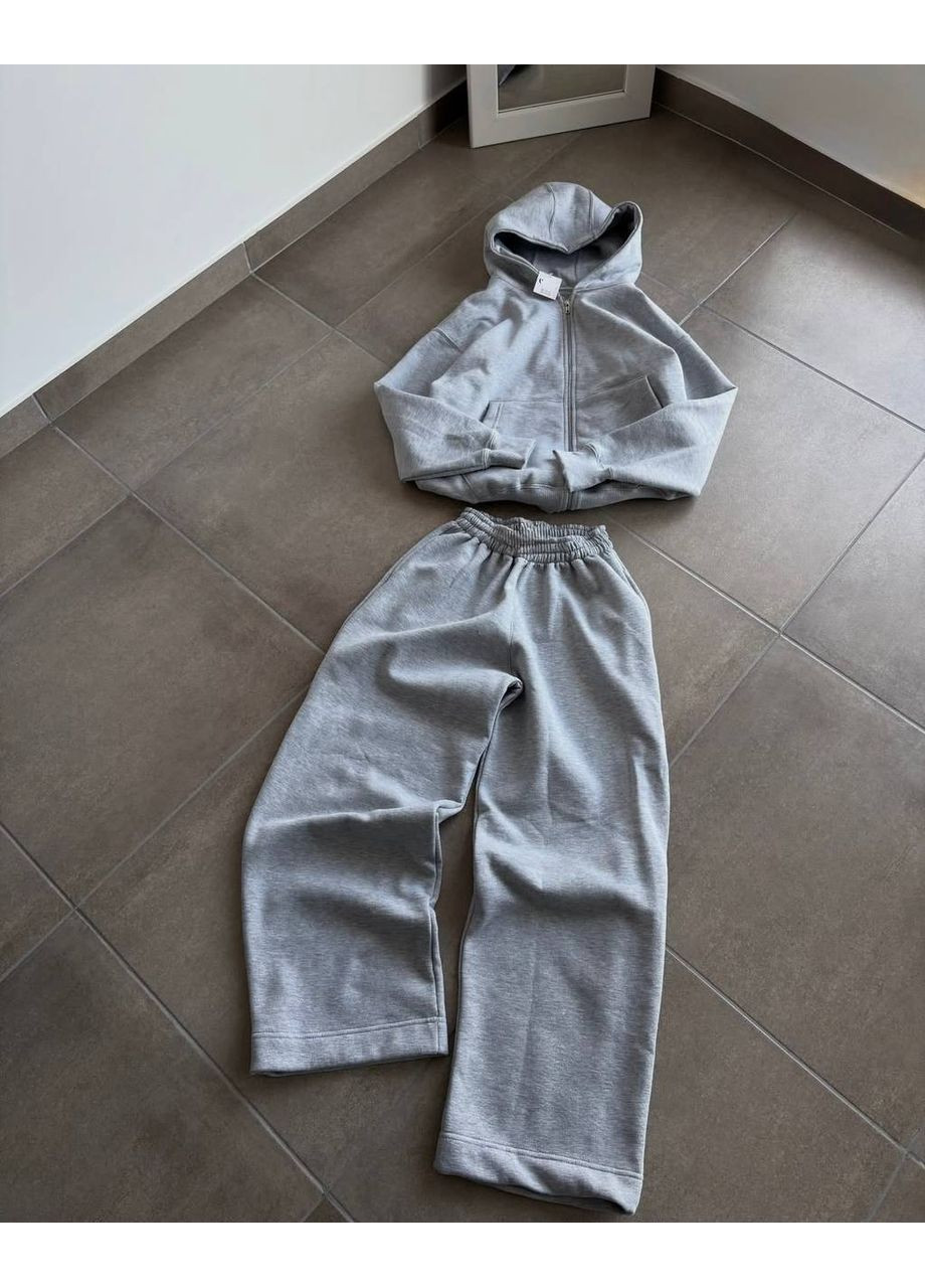 Теплий стильний костюм з тринитки на флісі (ЗАМІРИ В ОПИСІ) DK/DL Мода без кордонів (369327100)