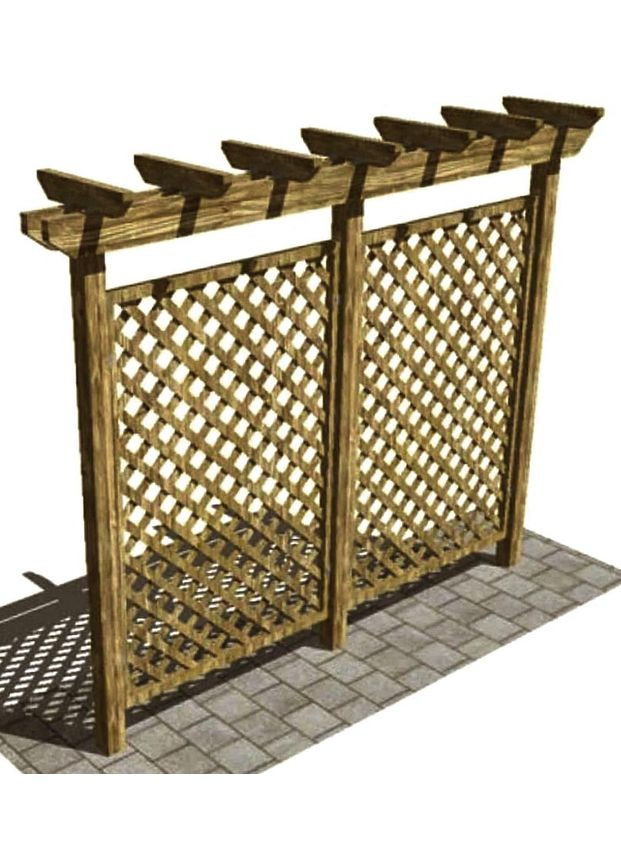 Пергола-шпалера з дерева Хадіта мускат (ПШЕ-001907) No Brand (328960422)