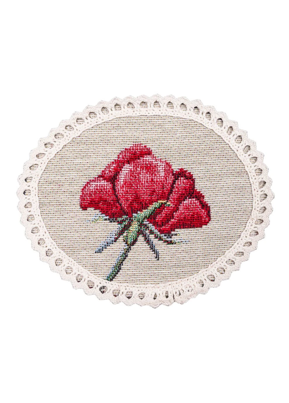 Серветка гобеленова з мереживом MANDALAS FLOWERS-10D LiMaSo (390490599)