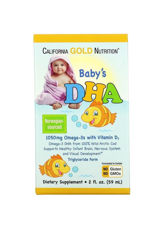 Жирные кислоты Baby's DHA, 59 мл California Gold Nutrition (324420680)