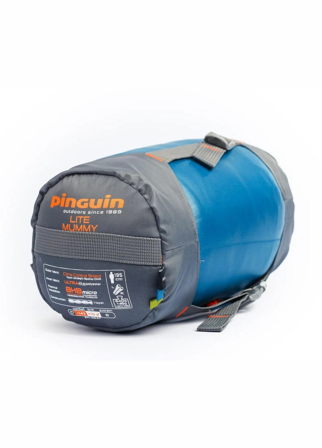 Летний спальный мешок-кокон морская волна Lite Mummy (14/10°C), 185 см Pinguin (306632418)
