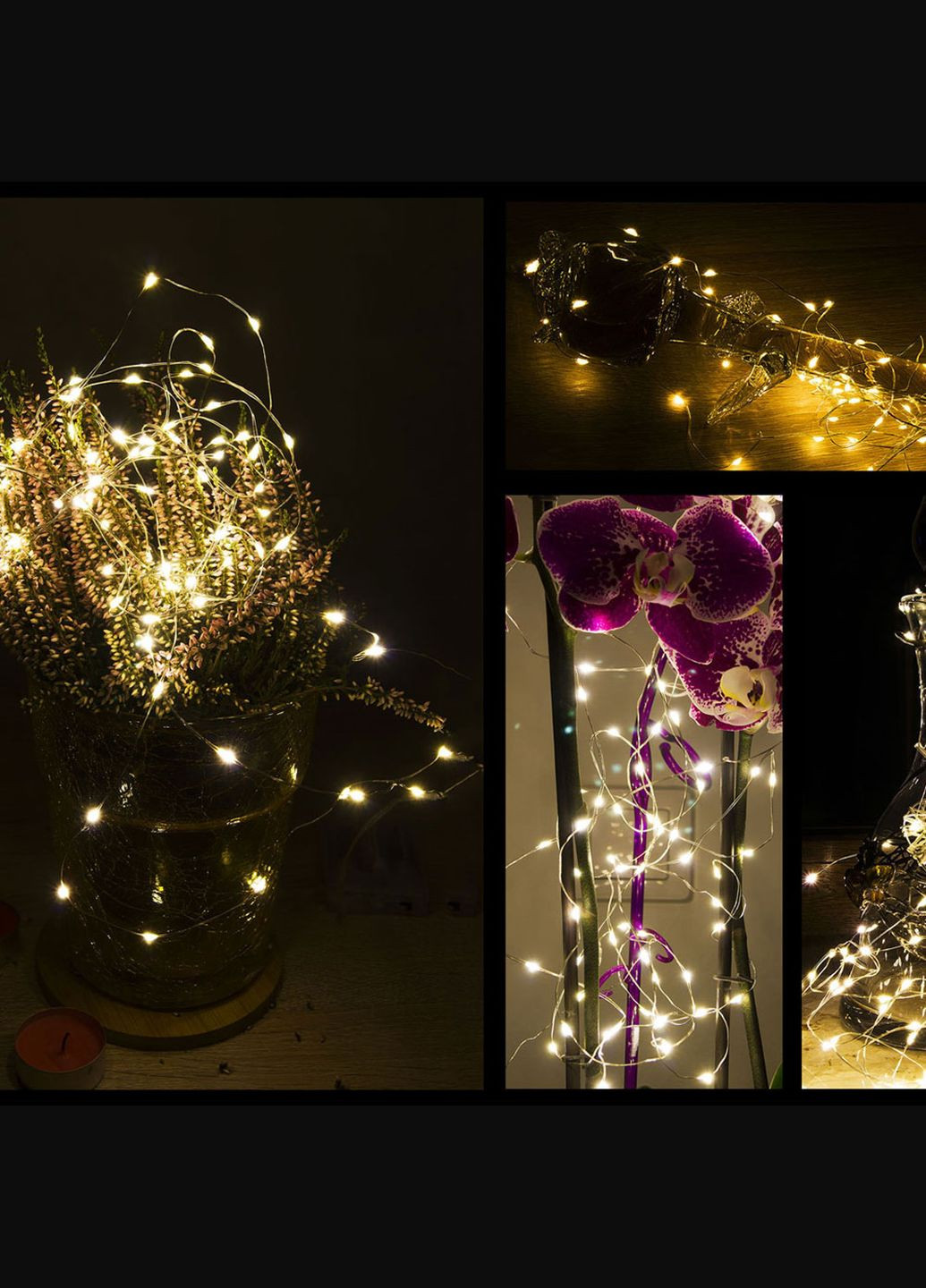 Гирлянда на батарейках 4.9 м 50 LED Pilot CL0105 Warm White Springos (315781182)