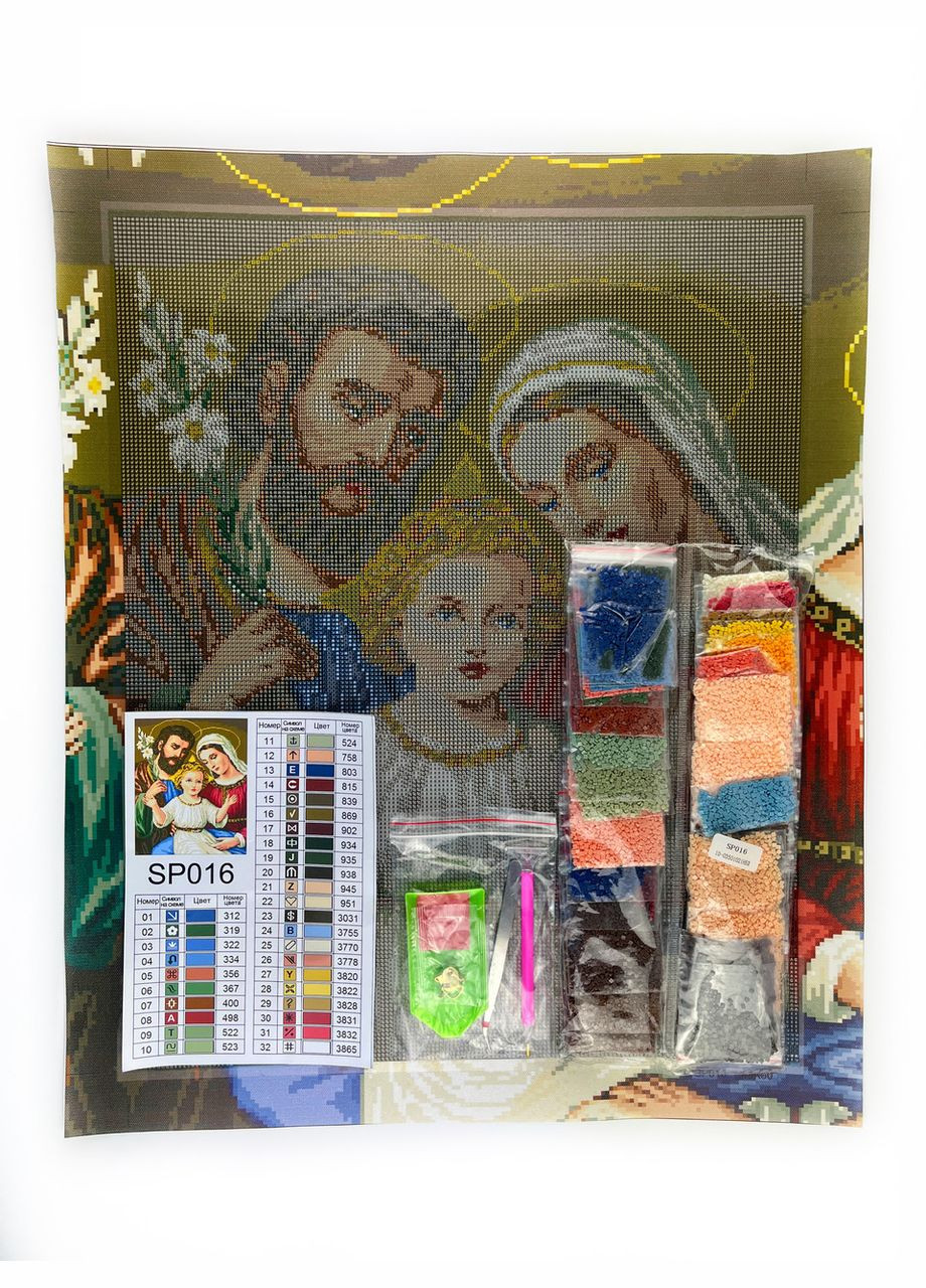 Набір для алмазної мозаїки Ікона Святе сімейство 40х50см SP016 ColorArt (299772321)