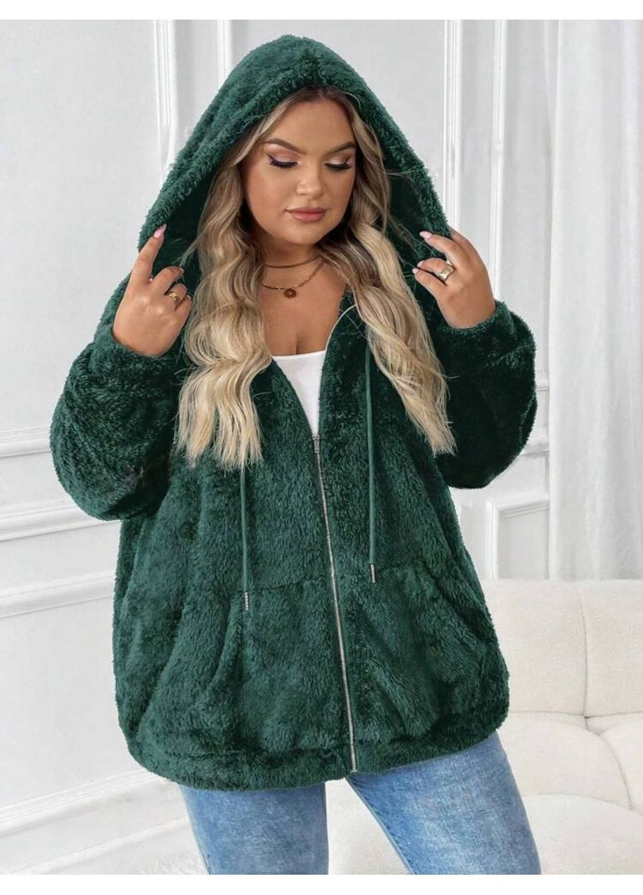 Кофта на блискавці з капюшоном із двосторонньої махри – Розмірна сітка в описі GD/GL Модний простір (364966467)