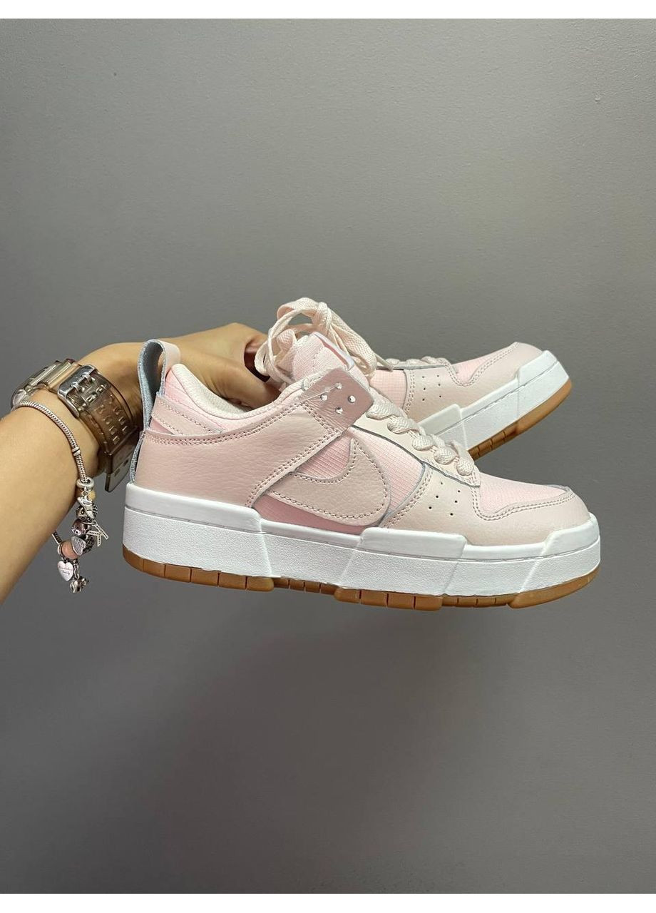 КРОСІВКИ ЖІНОЧІ NIKE DUNK DISRUPT PINK WHITE НАЙК СБ ДАНК No Brand рожеві демісезони (367175252)