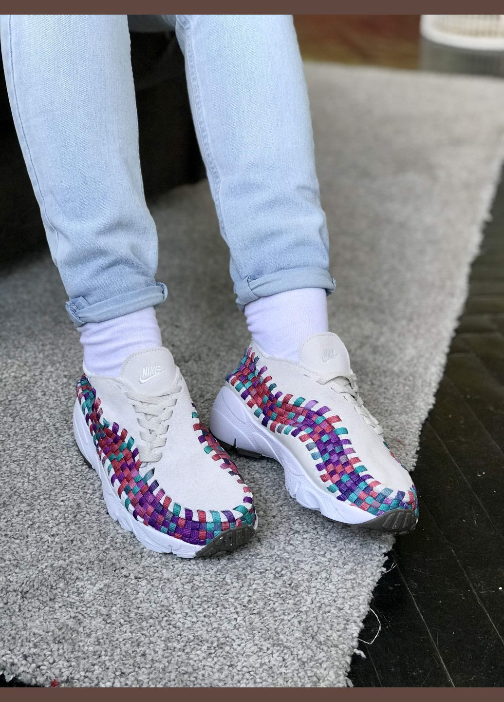 Кросівки жіночі Nike Footscape Woven gray | Найк футскейп сірі No Brand сірі демісезони (307397781)