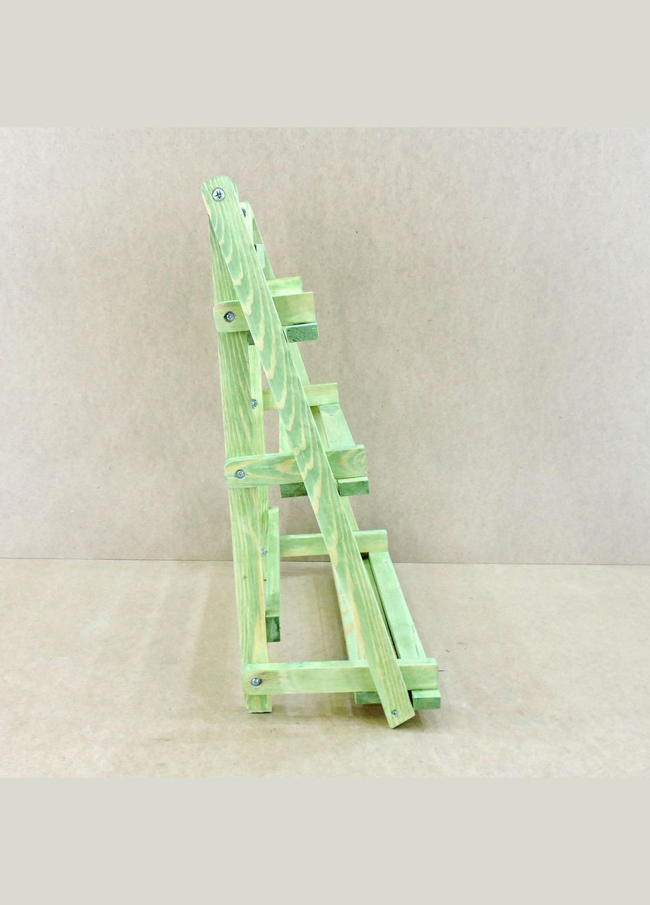 Полка настенная для цветов из дерева Сан-Бернарду лайм (ЦВС-002219) No Brand (328228017)