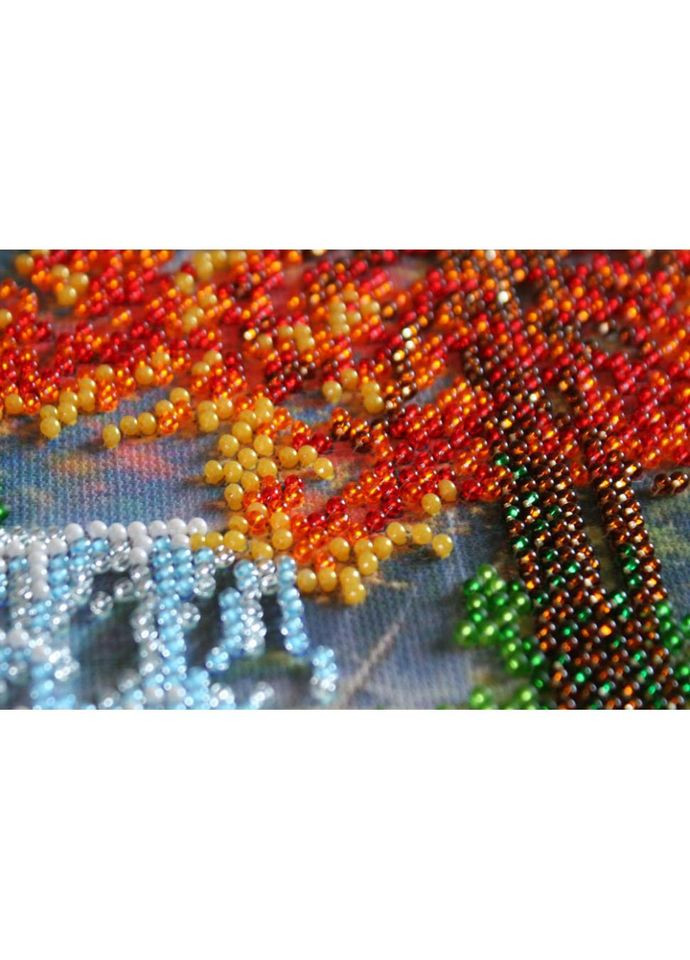 Набір для вишивання бісером "Біля водоспаду" AM-163 15х15 см No Brand (330603196)