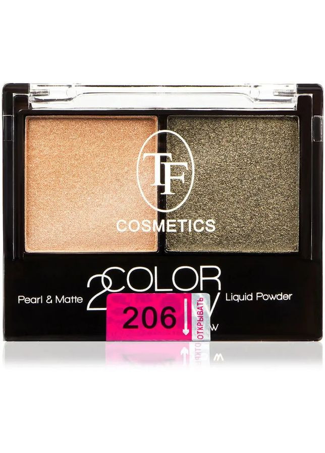 Тени для век двойные TF COSMETICS 2 COLOR SHOW TE21 №206 Triumph (325877893)