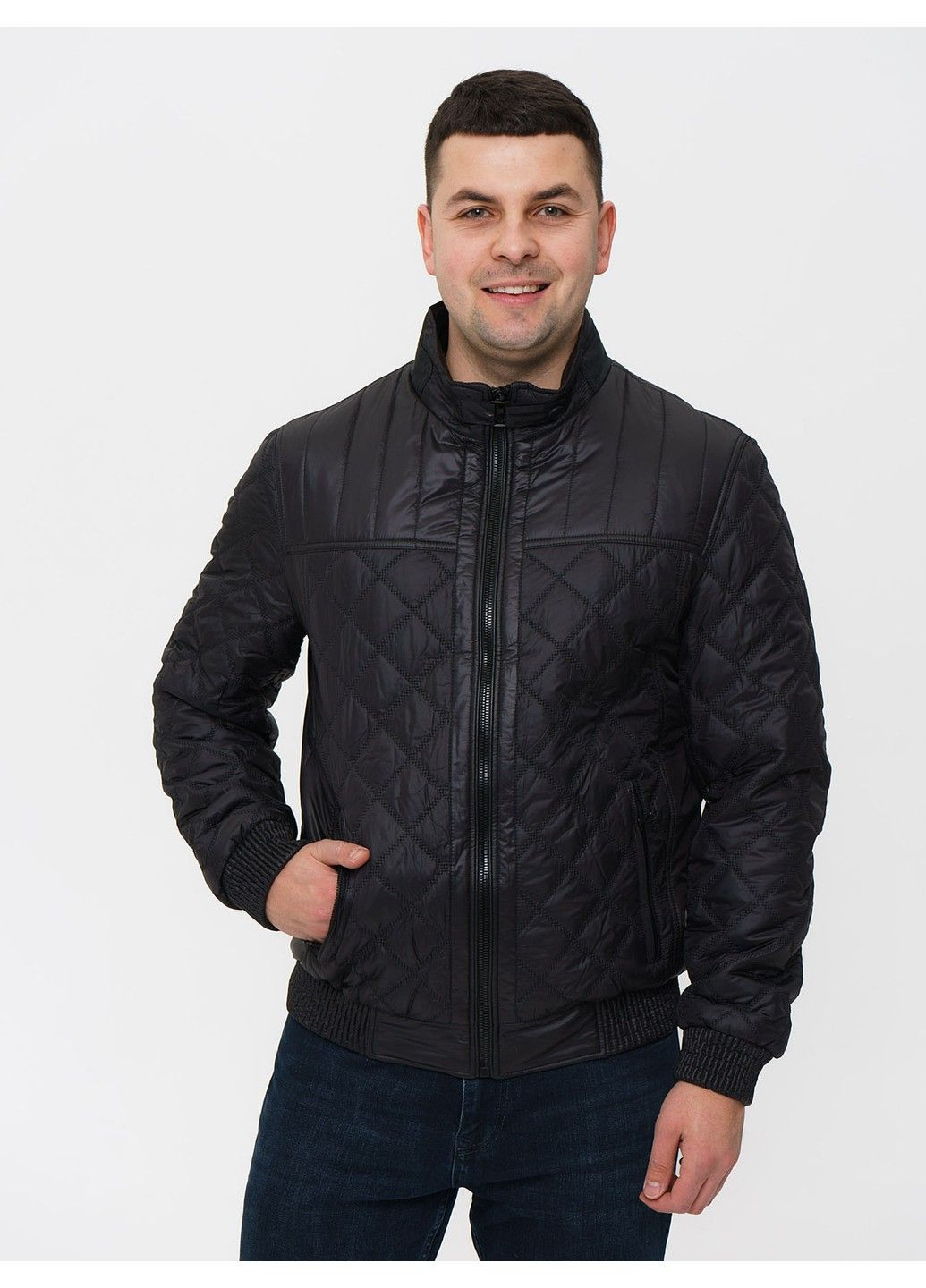 Чорна демісезонна куртка 22 - 0489 East Elephant