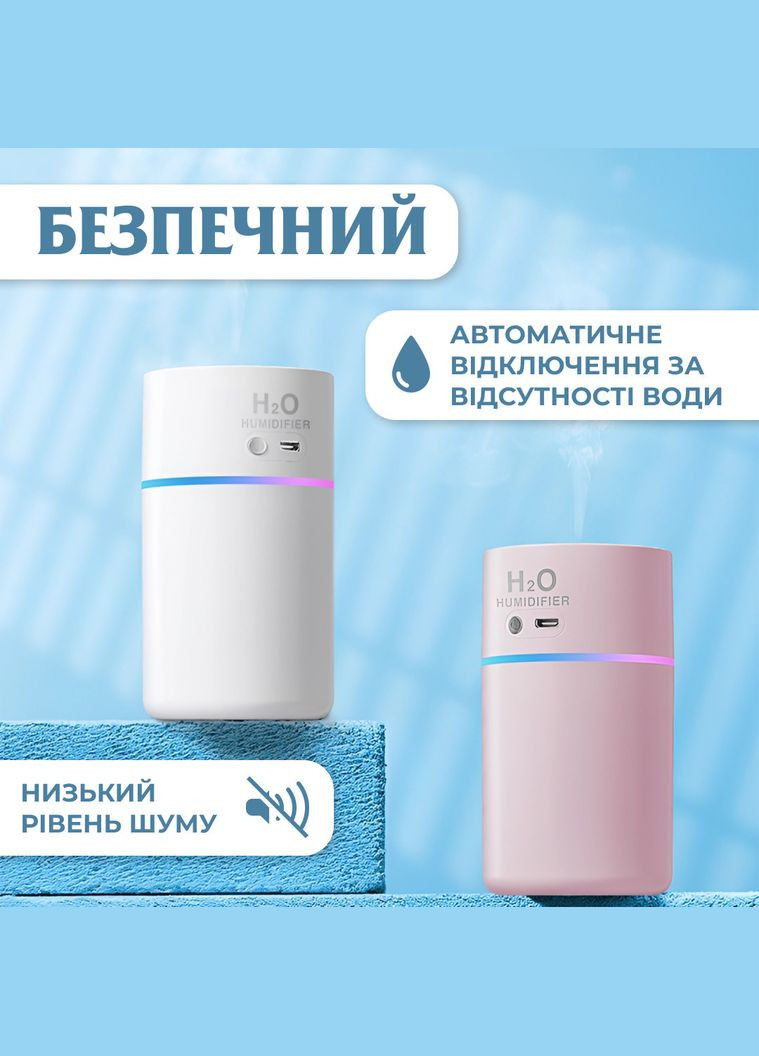 Зволожувач повітря H2O Humidifier 450ml Happy Life HPBH16986P (302391404)