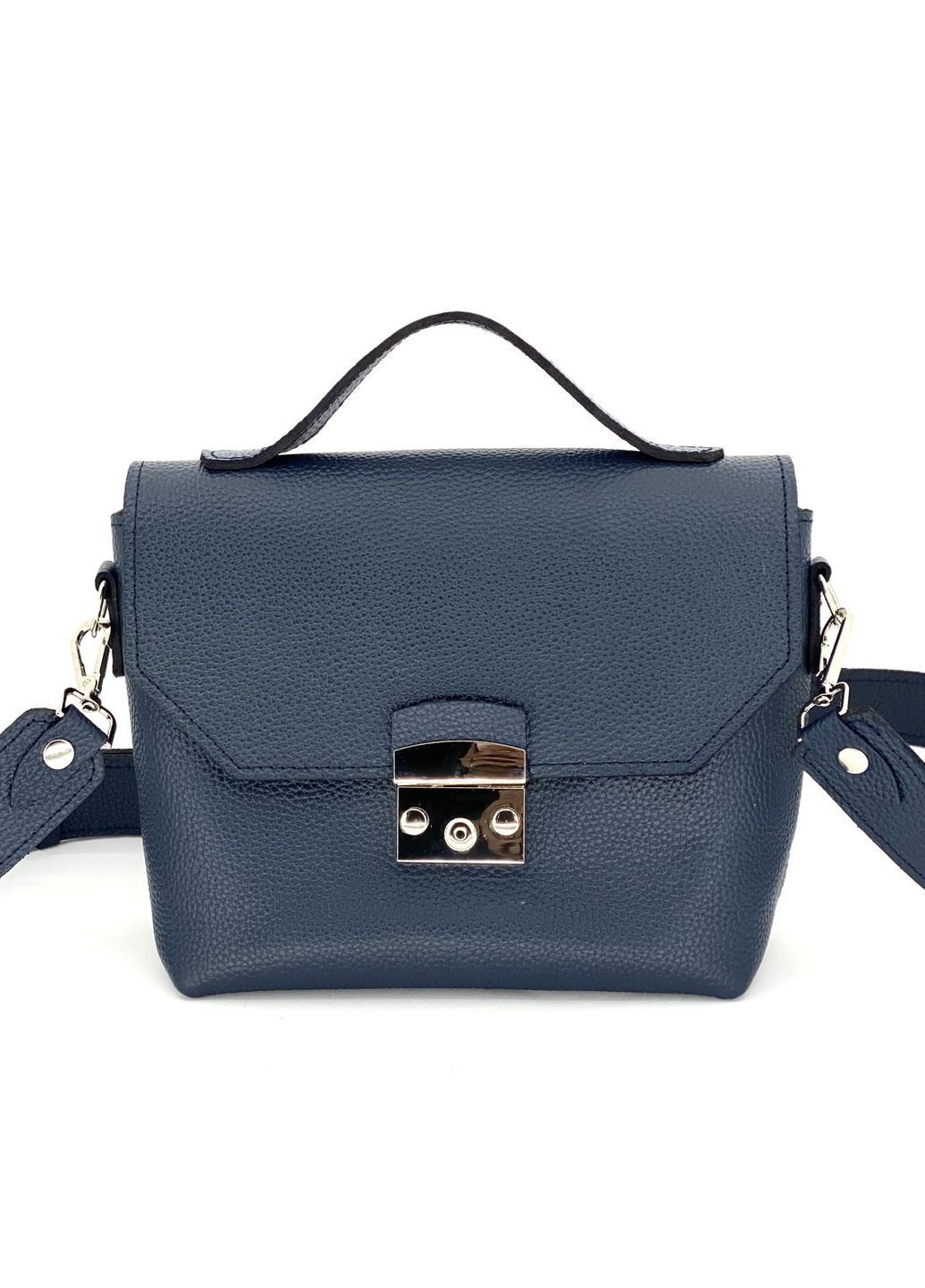Женская кожаная сумка Лора Синий Флотарь Dekey (332055215)