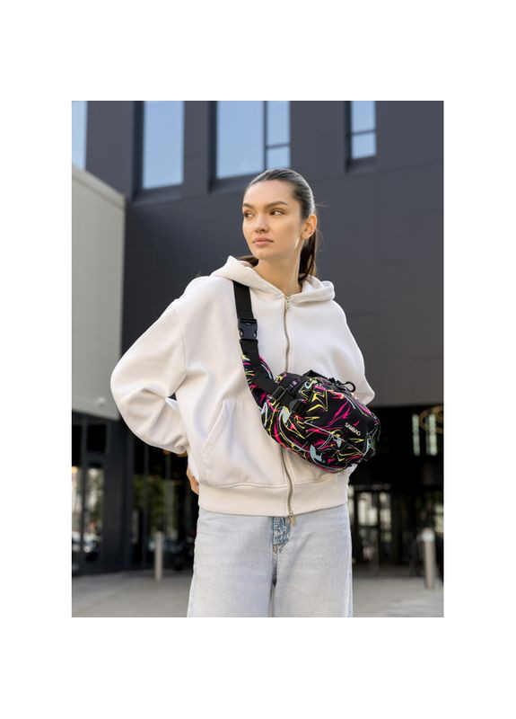 Женская сумка через плечо бананка Flex Pro принт "ABSTRACT" Sambag (331532775)