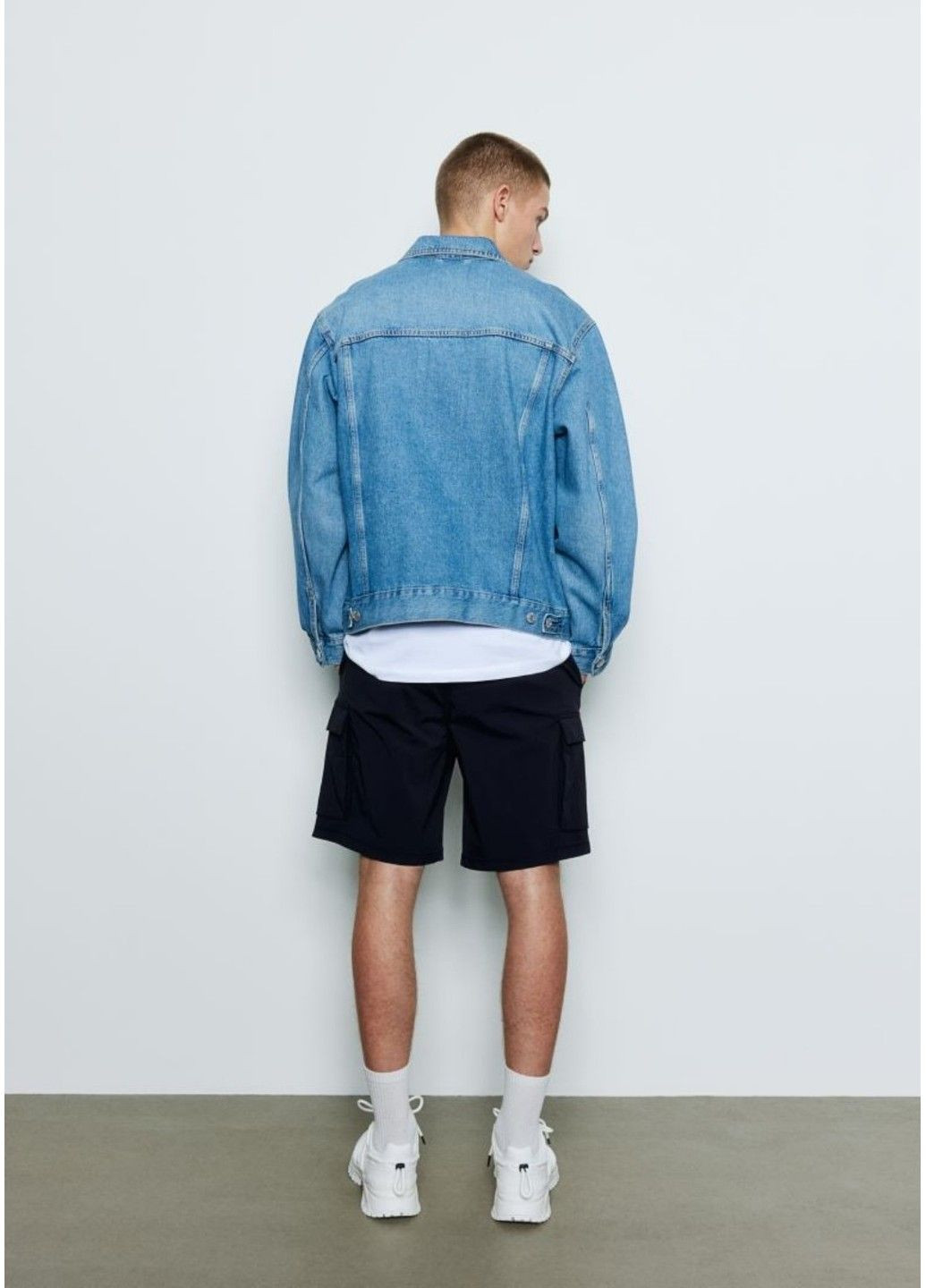 Мужские нейлоновые шорты карго Regular Fit (57913) S Темно-синие H&M (295263200)