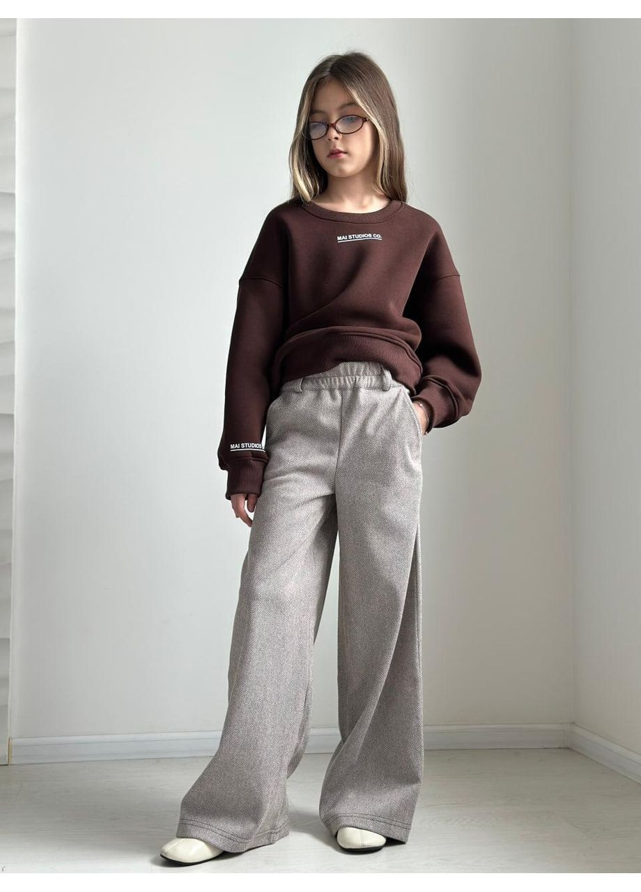 Брюки Палаццо "Шоколад діагональ" IRmAS палаццо (329746120)